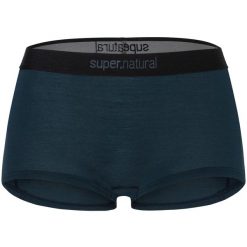 Bokserki termoaktywne damskie SUPER.NATURAL Tundra 175 Boyfriend Hipster. Niebieskie bokserki damskie super.natural, bez wzorów, z materiału. Za 169.99 zł.