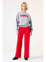 Garcia Spodnie w kolorze czerwonym rozmiar: M. Czerwone spodnie materiałowe damskie Garcia, bez wzorów, z materiału. Za 152.99 zł.