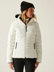 Regatta Kurtka pikowana "Kelane" w kolorze białym rozmiar: 36. Białe kurtki damskie Regatta, bez wzorów, bez kaptura. Za 260.99 zł.