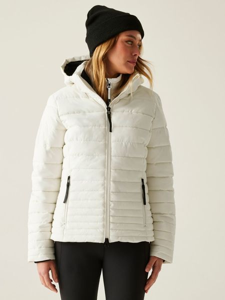 Regatta Kurtka pikowana "Kelane" w kolorze białym rozmiar: 36. Białe kurtki damskie Regatta, bez wzorów, bez kaptura. Za 249.17 zł.