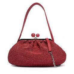 Torebka Weekend Max Mara. Czerwone torebki wieczorowe damskie Weekend Max Mara, bez wzorów, bez dodatków. Za 1,579.00 zł.