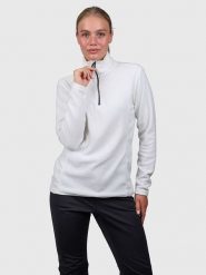 Brunotti Bluza polarowa "Misma" w kolorze białym rozmiar: L. Białe bluzy damskie Brunotti, l, bez wzorów, z polaru, bez kaptura. Za 73.99 zł.