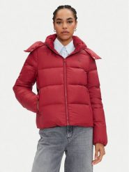 Calvin Klein Jeans Kurtka puchowa J20J223571 Czerwony Regular Fit. Czerwone kurtki damskie Calvin Klein Jeans, l, bez wzorów, z jeansu, bez kaptura. Za 769.99 zł.
