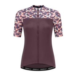 Koszulka rowerowa damska Rogelli Essential Graphic. Brązowe koszulki damskie Rogelli, s, bez wzorów, bez kołnierzyka, bez ramiączek. Za 269.99 zł.