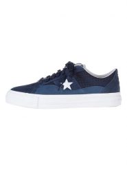 Converse Skórzane sneakersy "Converse x Alltimers One Star Pro" w kolorze granatowym rozmiar: 41. Niebieskie obuwie sportowe damskie Converse, bez zapięcia. Za 161.73 zł.