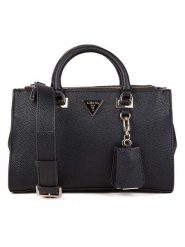 Guess Torebka w kolorze czarnym - 29 x 19 x 9 cm rozmiar: onesize. Czarne torebki klasyczne damskie Guess, z materiału, przez ramię, bez dodatków. Za 483.17 zł.