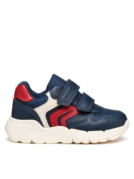 Geox Sneakersy B Flexyper Mini B566GD 054FU C0735 M Granatowy. Niebieskie buty sportowe chłopięce Geox, ze skóry, bez zapięcia. Za 109.99 zł.