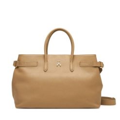 Torebka Patrizia Pepe. Brązowe shopper bag Patrizia Pepe, bez wzorów, bez dodatków. Za 1,999.00 zł.