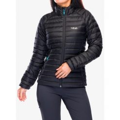 Kurtka puchowa damska Rab Microlight Jacket. Czarne kurtki damskie RAB, xs, bez wzorów, z puchu, bez kaptura. Za 650.99 zł.