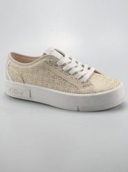 S.Oliver Sneakersy w kolorze srebrno-beżowym rozmiar: 37. Brązowe obuwie sportowe damskie S.Oliver, bez zapięcia. Za 144.92 zł.