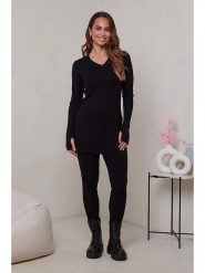 Soft Cashmere 2-częściowy zestaw w kolorze czarnym rozmiar: 38/40. Czarne swetry klasyczne damskie Soft Cashmere, ze splotem, z asymetrycznym kołnierzem. Za 172.78 zł.