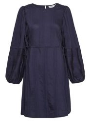 MOSS COPENHAGEN Sukienka "Luana Renita" w kolorze granatowym rozmiar: XS. Niebieskie sukienki damskie Moss Copenhagen, bez wzorów, z wiskozy, bez ramiączek. Za 122.96 zł.