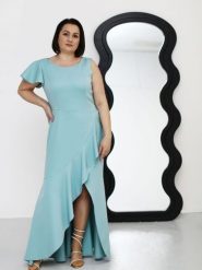 Sukienka Model Astoria Seledyn - Jersa. Sukienki damskie Jersa, bez wzorów, z elastanu, bez ramiączek. Za 807.04 zł.