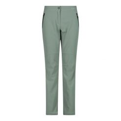 Spodnie damskie turystyczne CMP 30A1456. Zielone spodnie materiałowe damskie CMP, bez wzorów. W wyprzedaży za 348.10 zł.