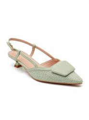 Sixth Sens Czółenka w kolorze jasnozielonym rozmiar: 37. Zielone czółenka damskie Sixth Sens, bez wzorów, bez obcasa, na szpilce. Za 104.99 zł.