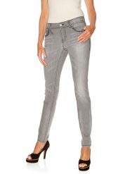 Heine Dżinsy - Slim fit - w kolorze szarym rozmiar: W19. Szare jeansy damskie Heine. Za 131.74 zł.