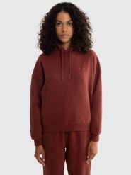 Bluza damska z kapturem bordowa Megan 604/ Foxie 604. Czerwone bluzy damskie Big Star, l, bez wzorów, z kapturem. W wyprzedaży za 159.99 zł.