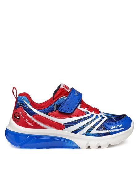 Geox Sneakersy J Ciberdron J55LBH 014CE C0833 D Niebieski. Niebieskie buty sportowe chłopięce Geox, ze skóry, bez zapięcia. Za 169.99 zł.