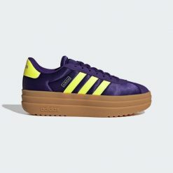 Buty VL Court Bold Junior. Fioletowe obuwie sportowe casual damskie Adidas, bez zapięcia. Za 279.00 zł.