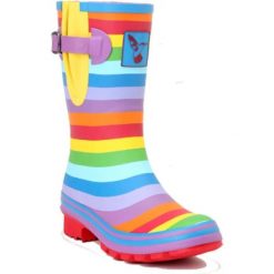 Kalosze damskie Rouchette Rainbow. Brązowe kalosze damskie ROUCHETTE, bez wzorów. Za 304.00 zł.