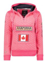 ANAPURNA Bluza "Gymcoeurana" w kolorze różowym rozmiar: L. Różowe bluzy damskie ANAPURNA, l, bez wzorów, z bawełny, z kapturem. Za 118.56 zł.