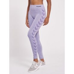 Damskie legginsy mid-rise Hummel CI. Niebieskie legginsy damskie Hummel, xs, bez wzorów, z dzianiny, na fitness i siłownię. Za 127.50 zł.