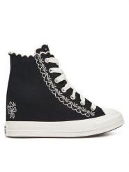 Converse Trampki Chuck Taylor All Star Wedge A13546C Czarny. Czarne trampki damskie Converse, bez wzorów, z materiału, bez zapięcia. Za 279.99 zł.