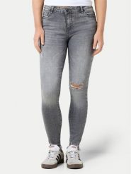 Noisy May Jeansy Kimmy 27030525 Szary Skinny Fit. Szare jeansy damskie Noisy may, bez wzorów, z bawełny. Za 109.99 zł.