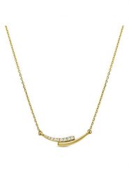 Luxenter Naszyjnik z cyrkoniami rozmiar: onesize. Żółte naszyjniki damskie Luxenter, z cyrkonią, srebrne. Za 130.99 zł.