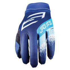 Rękawiczki XR-LITE - PASKI NIEBIESKIE (niebieskie) - XL/11. Niebieskie rękawiczki damskie FIVE GLOVES, bez wzorów. Za 117.00 zł.