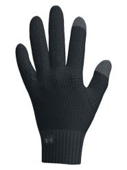 Under Armour Rękawiczki "Halftime" w kolorze antracytowym rozmiar: S/M. Czarne rękawiczki damskie Under Armour, bez wzorów, z materiału. Za 110.81 zł.