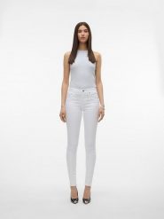 Vero Moda Dżinsy "Alia" - Skinny fit - w kolorze białym rozmiar: XS/L32. Białe jeansy damskie Vero Moda. Za 52.55 zł.
