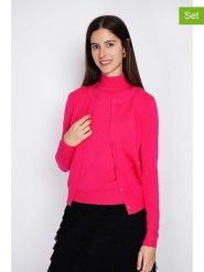 William de Faye 2-częściowy zestaw w kolorze różowym rozmiar: 38. Różowe golfy damskie William de Faye, bez wzorów, z kaszmiru, bez ramiączek. Za 173.99 zł.