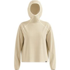Bluza z kapturem Odlo Mid layer hoody CUBIC. Brązowe bluzy damskie ODLO, bez wzorów, z kapturem. Za 319.99 zł.