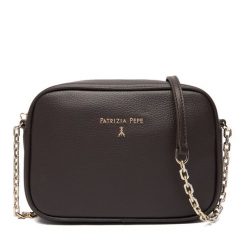 Torebka Patrizia Pepe. Brązowe listonoszki damskie Patrizia Pepe, bez wzorów, bez dodatków. Za 729.99 zł.