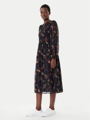 ONLY Sukienka codzienna Eliza 15355021 Czarny Regular Fit. Czarne sukienki damskie Only, bez wzorów, z syntetyku, bez ramiączek. Za 179.99 zł.