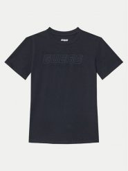 Guess T-Shirt L5RI37 J1311 Granatowy Regular Fit. Niebieskie t-shirty i koszulki chłopięce Guess, z aplikacjami, z bawełny, bez kołnierzyka, bez ramiączek. Za 99.99 zł.