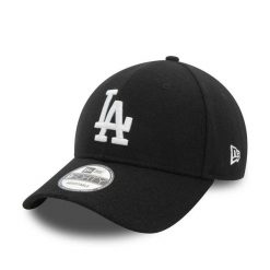 Czapka baseballowa Los Angeles Dodgers Melton Wool 9Forty. Białe czapki z daszkiem damskie New Era, bez wzorów, z wełny. Za 129.99 zł.