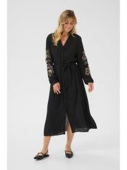 Cream Sukienka w kolorze czarnym rozmiar: 40. Czarne sukienki damskie Cream, bez wzorów, z tkaniny, bez ramiączek. Za 173.99 zł.