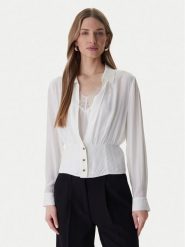 Marciano Guess Koszula 6RGH16 7443A Biały Regular Fit. Białe koszule damskie Marciano Guess, z aplikacjami, z wiskozy, bez kołnierzyka, bez ramiączek. Za 709.99 zł.