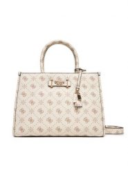 Guess Torebka Silia HWGP98 90220 Écru. Kuferki damskie Guess, z aplikacjami, ze skóry, bez dodatków. Za 579.99 zł.