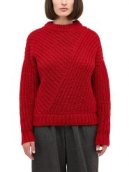 Mustang Sweter w kolorze czerwonym rozmiar: L. Czerwone swetry klasyczne damskie Mustang, l, z wełny, bez kołnierzyka. Za 231.68 zł.