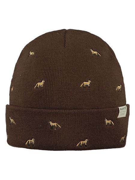 Barts Czapka "Vinson" w kolorze brązowym rozmiar: onesize. Brązowe czapki damskie Barts, z aplikacjami, ze splotem. Za 109.00 zł.