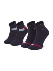 Tommy Hilfiger Skarpety długie 100002319 Granatowy. Niebieskie skarpetki chłopięce Tommy Hilfiger, bez wzorów, z materiału. Za 29.99 zł.