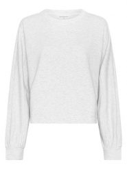 MOSS COPENHAGEN Bluza "Briena" w kolorze jasnoszarym rozmiar: XS/S. Szare bluzy damskie Moss Copenhagen, s, bez wzorów, z bawełny, bez kaptura. Za 146.45 zł.