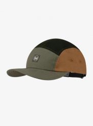 Czapka z daszkiem Buff 5 Panel Venture Cap - allvin khaki. Zielone czapki z daszkiem damskie Buff, bez wzorów, z bawełny. Za 129.99 zł.
