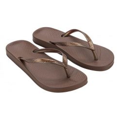 Klapki damskie Ipanema Anatomica Tan. Brązowe klapki damskie Ipanema, bez wzorów, bez obcasa, bez zapięcia. Za 114.05 zł.