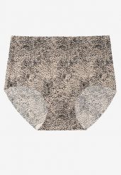 Czarno-Beżowe Bezszwowe Majtki Figi High Waist Dolevia. Czarne figi Renee, bez wzorów. Za 9.99 zł.
