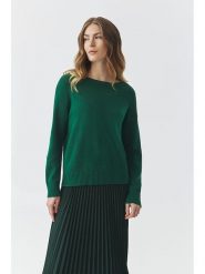 TATUUM Sweter w kolorze ciemnozielonym rozmiar: XS. Zielone swetry klasyczne damskie TATUUM, xs, z wełny, bez kołnierzyka. Za 144.24 zł.