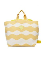 Blauer Torebka S6BASKET01/KNI Żółty. Żółte shopper bag Blauer, bez wzorów, z materiału, bez dodatków. Za 379.99 zł.